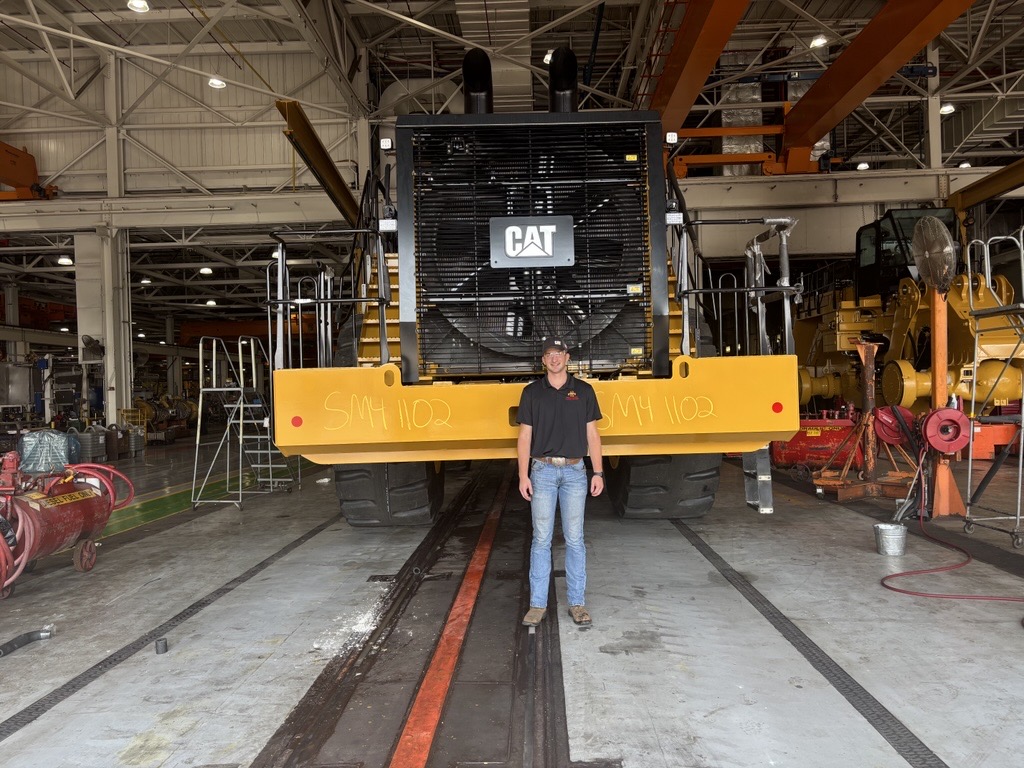 At the Caterpillar manufacturing facility