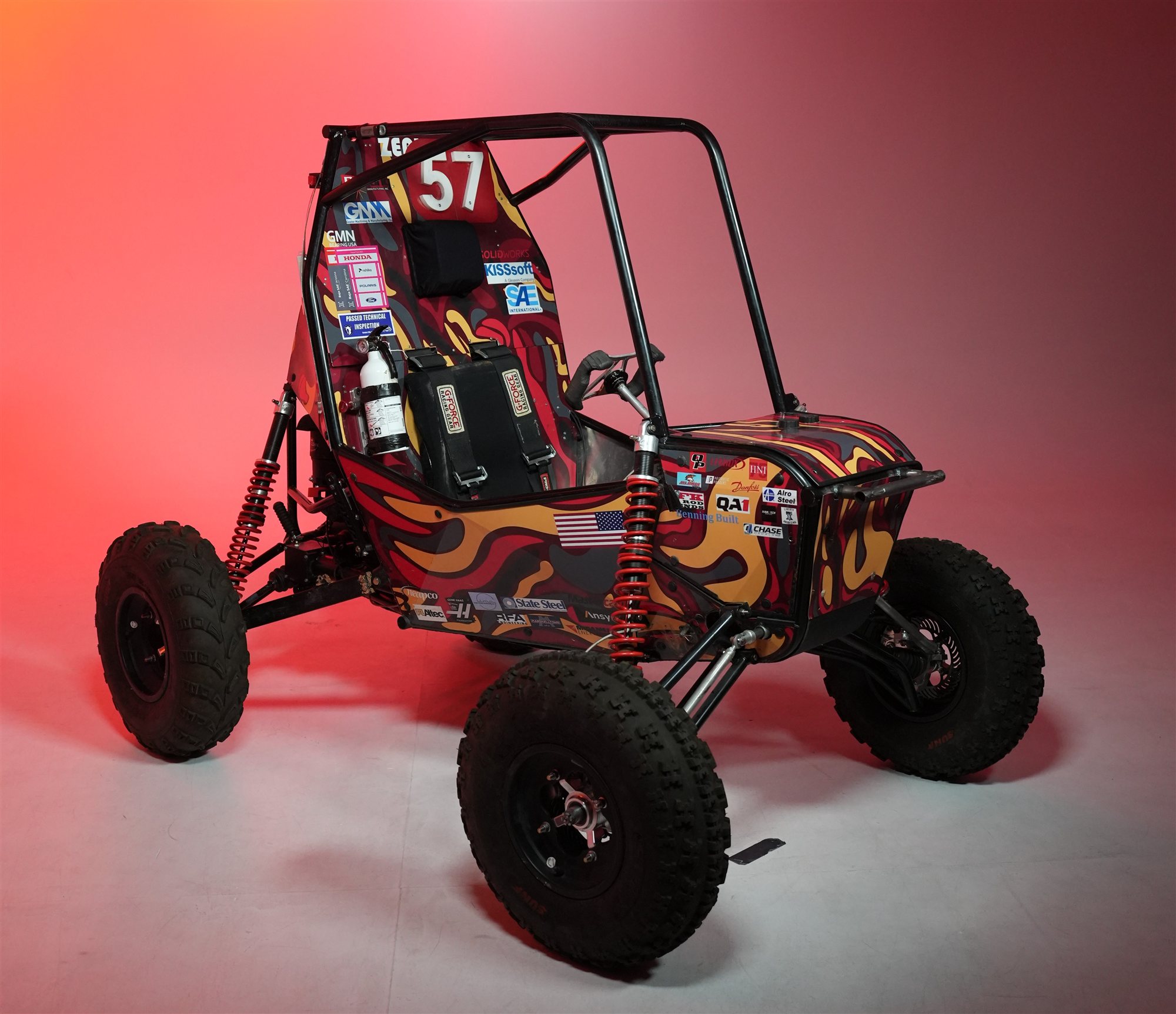 The complete Zephyr Baja SAE car